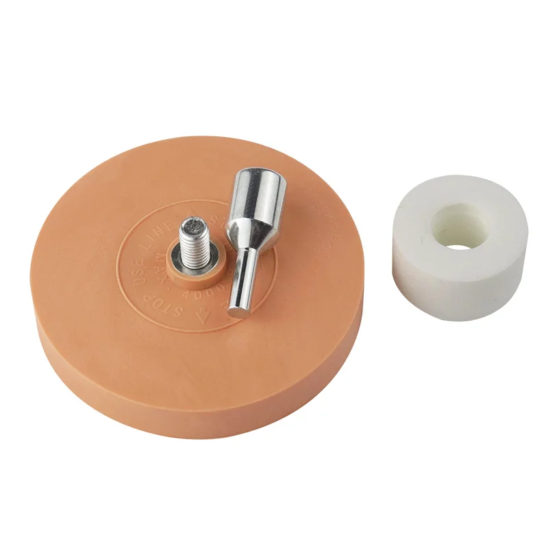Pneumatic Rubber Removal Disc Car Tire Polishing Wheel Sticker Removal Tape Durable Rubber Polishing Tool for Auto Detailing