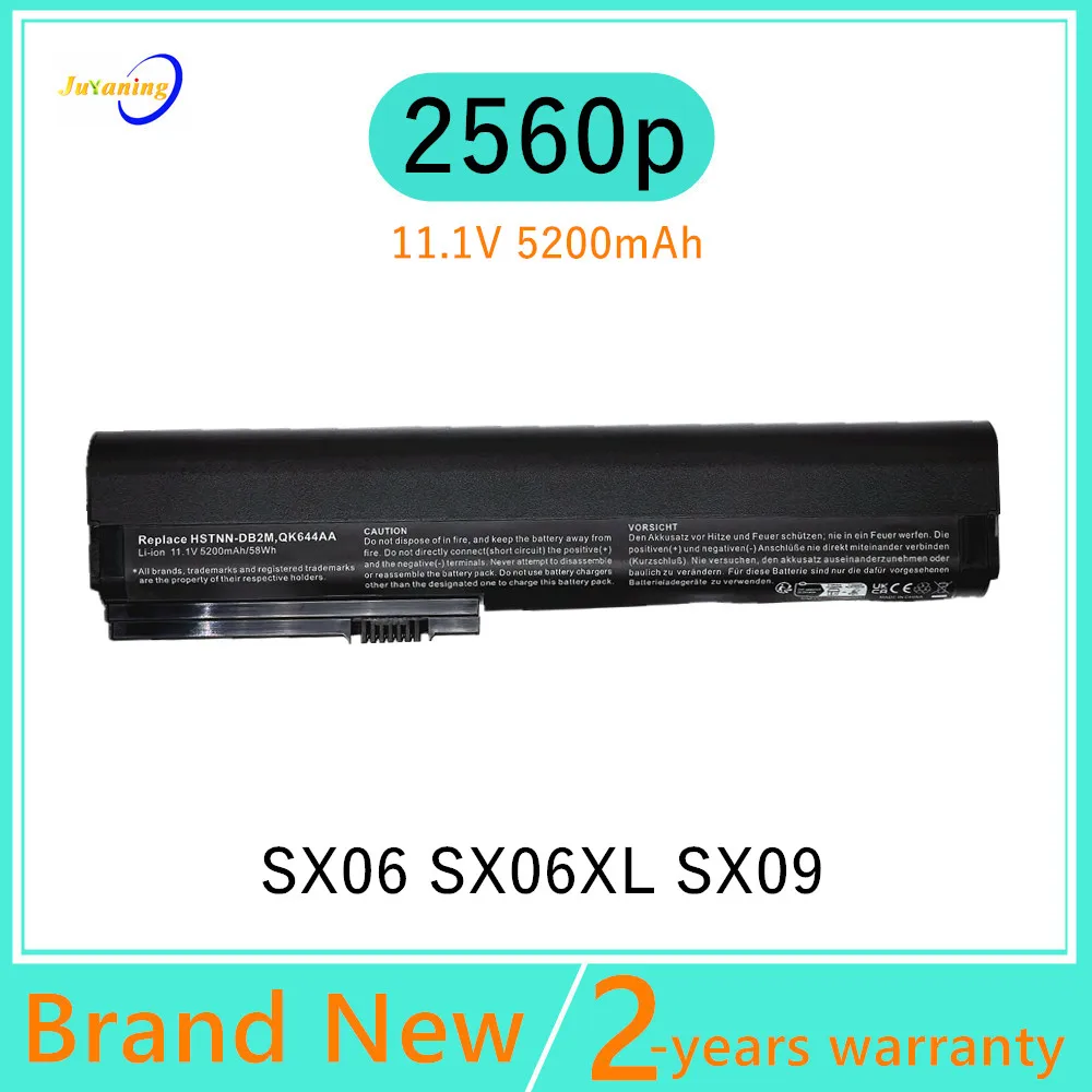 SX06 HSTNN-I92C Laptop Battery For HP EliteBook 2560p HSTNN-UB2K 2570P HSTNN-DB2K HSTNN-DB2M HSTNN-C48C HSTNN-C49C HSTNN-DB2L