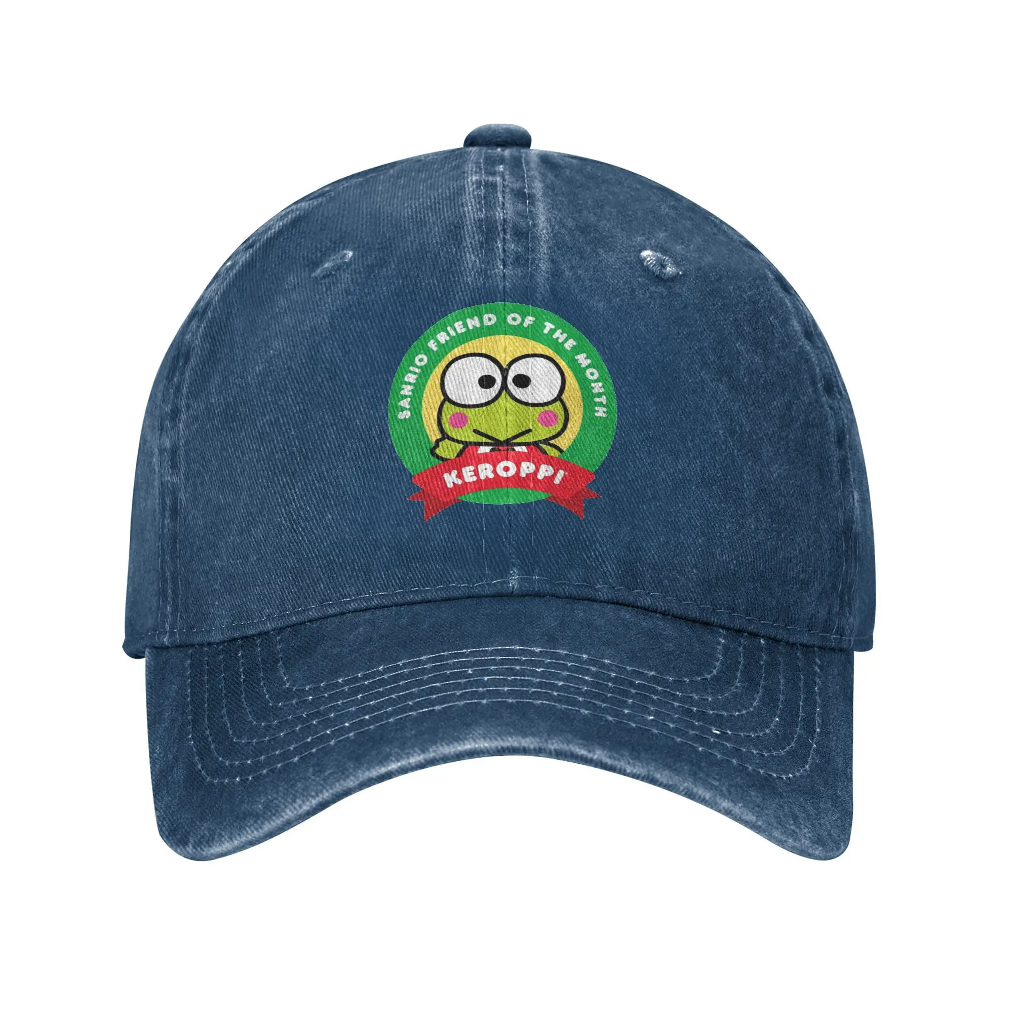 Washed Baseball Cap Keroppi Summer Hip Hop Hats For Unisex-Teens  Stylish Tennis Skate Sun Baseball Caps