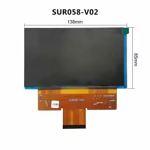 5.8 inch RX058B-01 FPC-HX68-A SUR058-V02 For Projection Instrument DIY Accessories LCD Display Screen