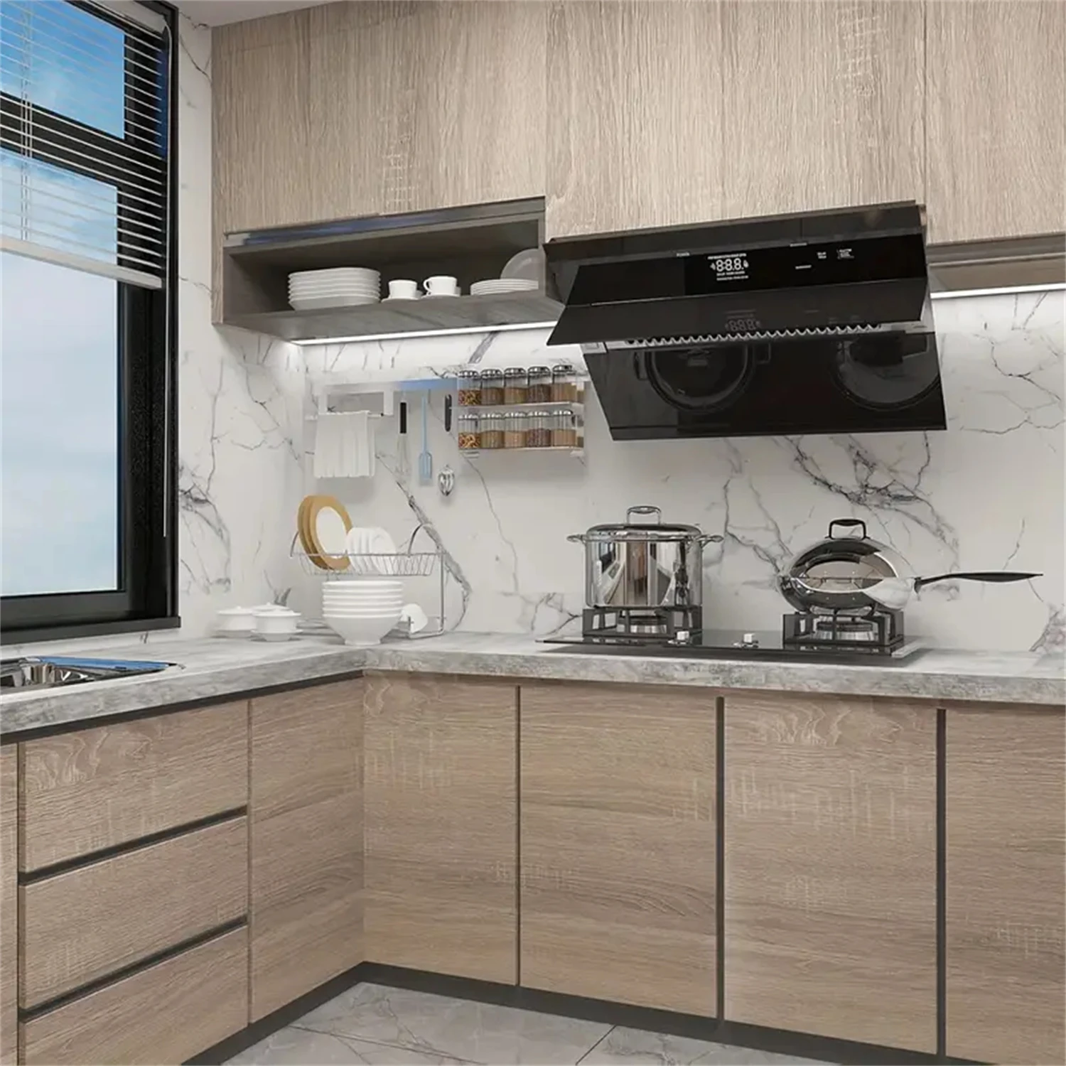 Autocollants classiques en PVC à Grain de bois, papier peint auto-adhésif imperméable pour garde-robe, placard, Table, meubles, décoration de maison