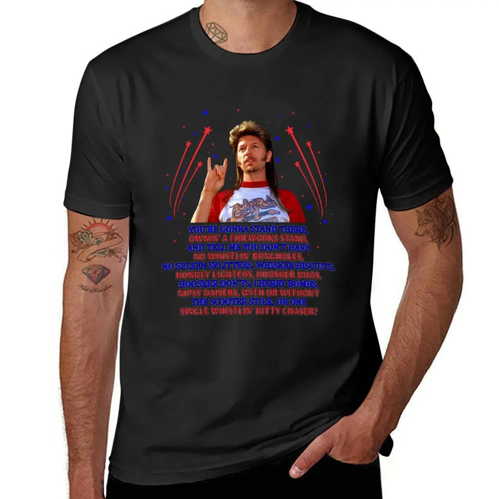 

Joe Dirt 4th Of July, Joe Dirt Fireworks Stand Merica Vintage, Funny Design T-Shirt baggy shirts workout shirts for men