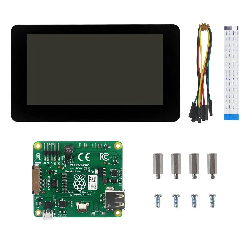 Imagem -06 - Ecrã Tátil para Raspberry pi 800x480 hd Lcd a Cores de 24 Bits Porta Dsi Raspberry pi 4b 3b Mais Zero Oficial