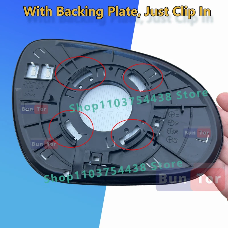 For HYUNDAI I30 2007 2008 2009 2010 2011 2012 Left or Right Side Rearview MIrror Glass WIth Heated /Car Wing Mirror Glass Parts