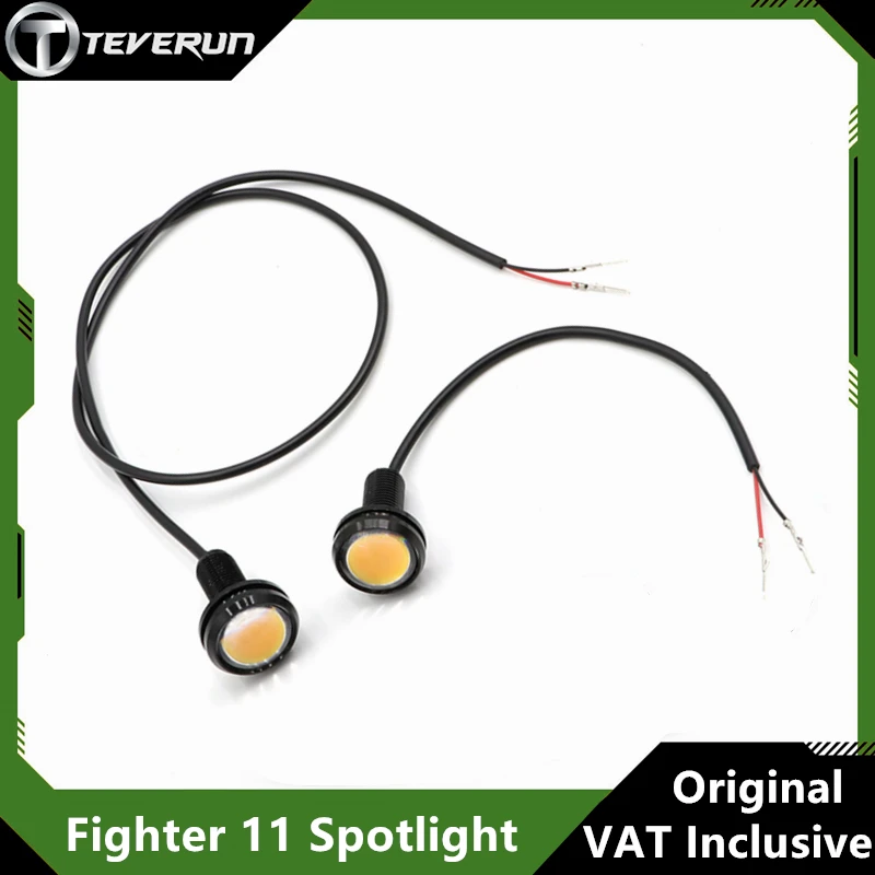 Original 12V Deck Spotlight For Teverun Fighter 11/11+ Blade MIni Blade GT II Electric Scooter Front Rear 12V Shoot Light Parts