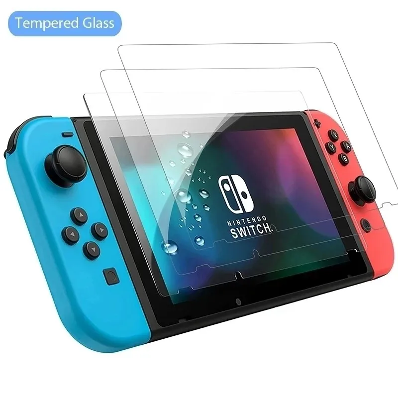 

100pcs Protective Glass For Nintend Switch Tempered Glass Screen Protector for Nintendos Switch Oled Lite NS Accessories Film