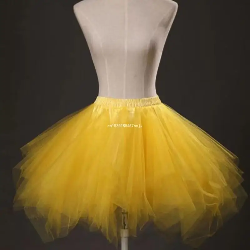 Women's Tutus Skirt Elastic Highs Waist Tulle Skirt Layered Tulle Tutus Skirt Dropship