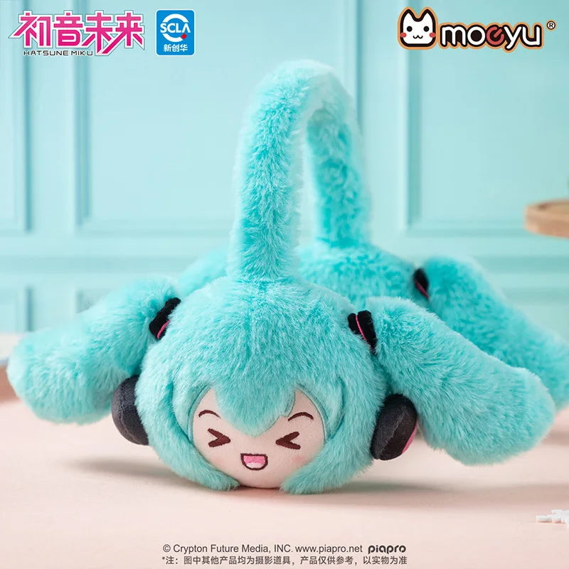 Moeyu Hatsune Miku Hat for Women Men Cap Male Plush Gloves Warm