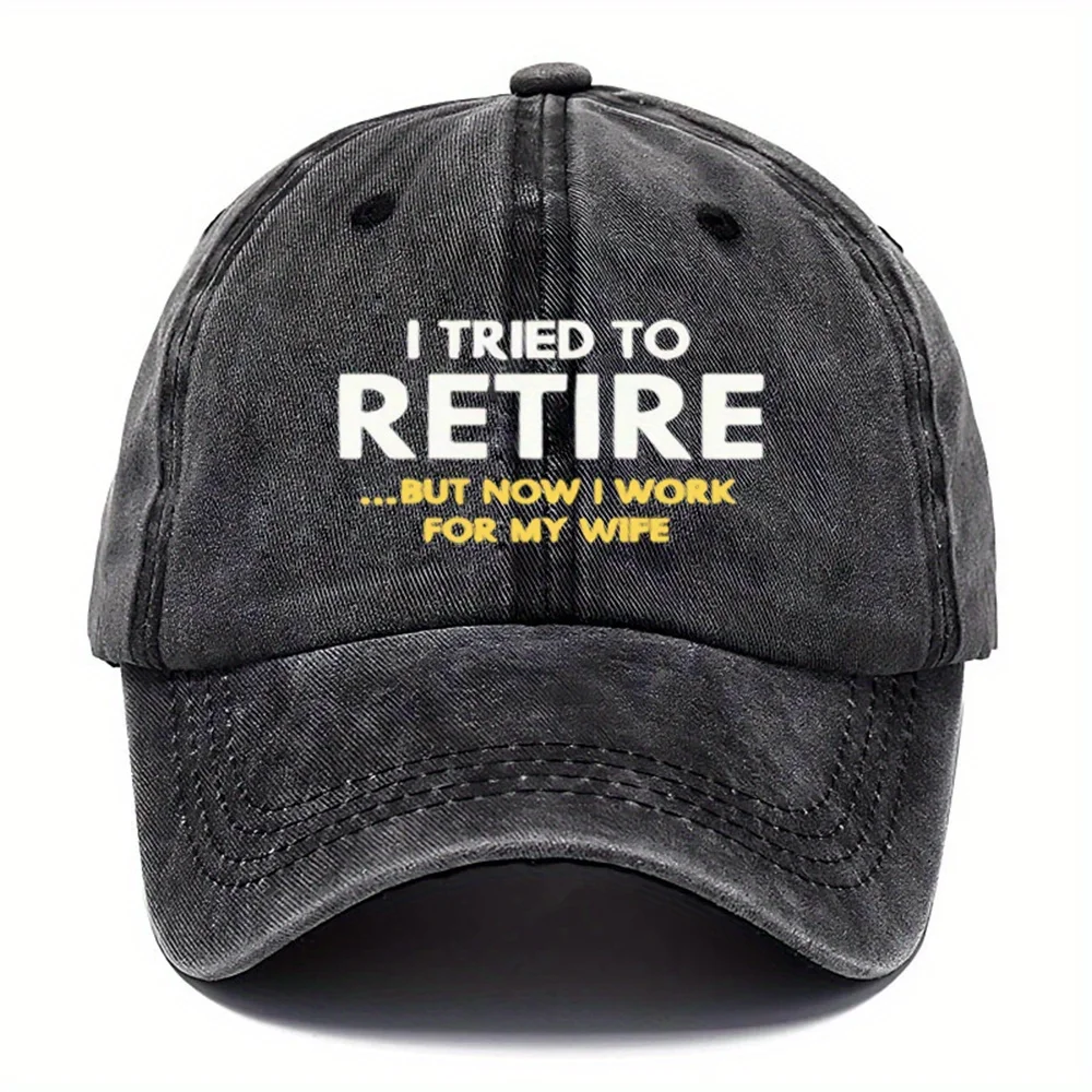 1 Retire Hat, Fashionable Style Hat, Outdoor Style Baseball Cap, Hat with Color Options, Adjustable Dad Style Hat, Suitable for Outdoor Sports, Fishing, and Golf, Perfect Gift for Yourself, All-Season Style