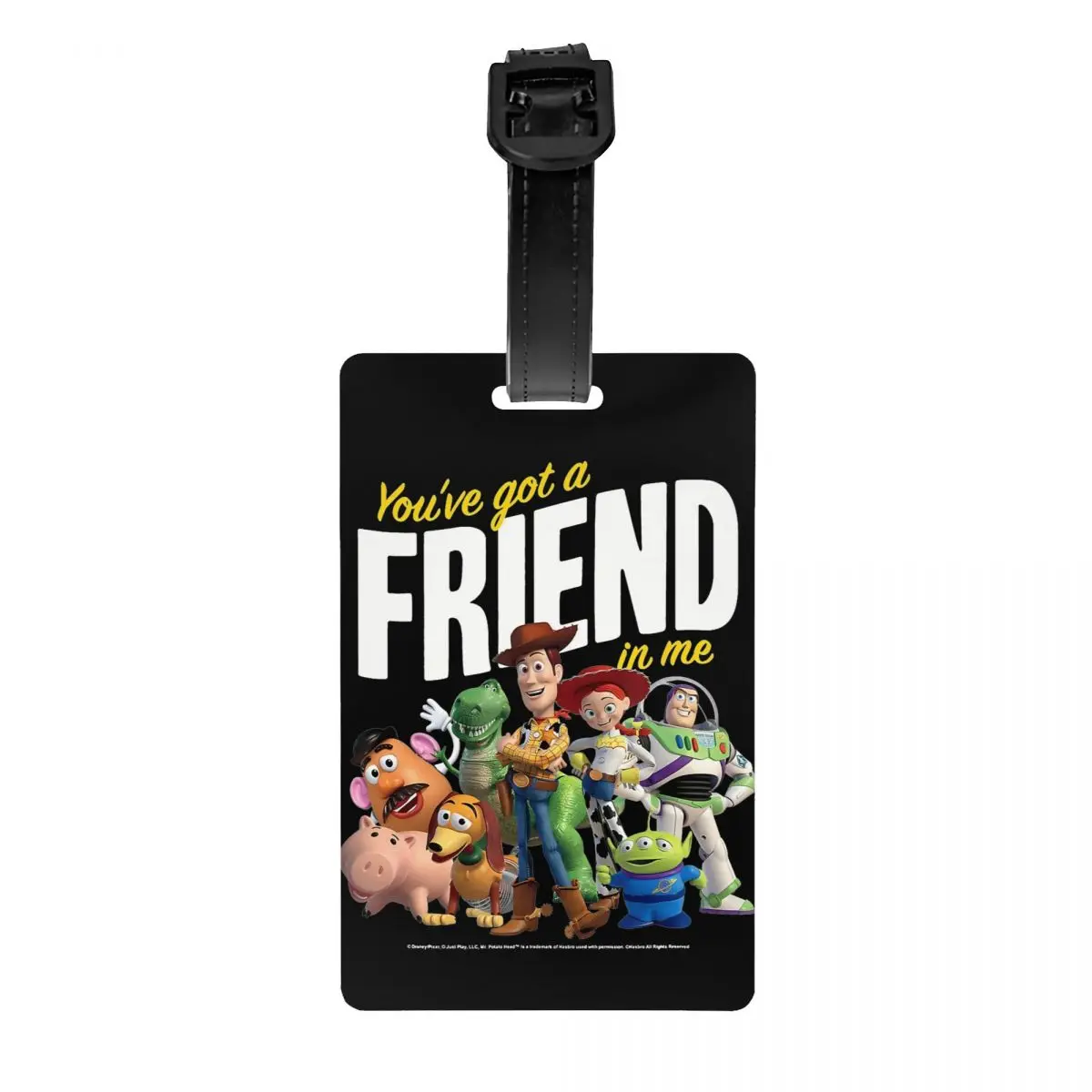 Luggage Tag Toy Story Cartoon Buzz Lightyear Holder Baggage Boarding Tags Name ID Address Holder Tag Women Men Baggage Tags Gift