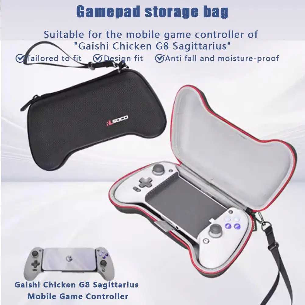 Bolsa de almacenamiento para Gamesir G8, cubierta protectora para controlador de transmisión de juegos móvil, Chick New G8 + bolsa elástica para controlador D8T3