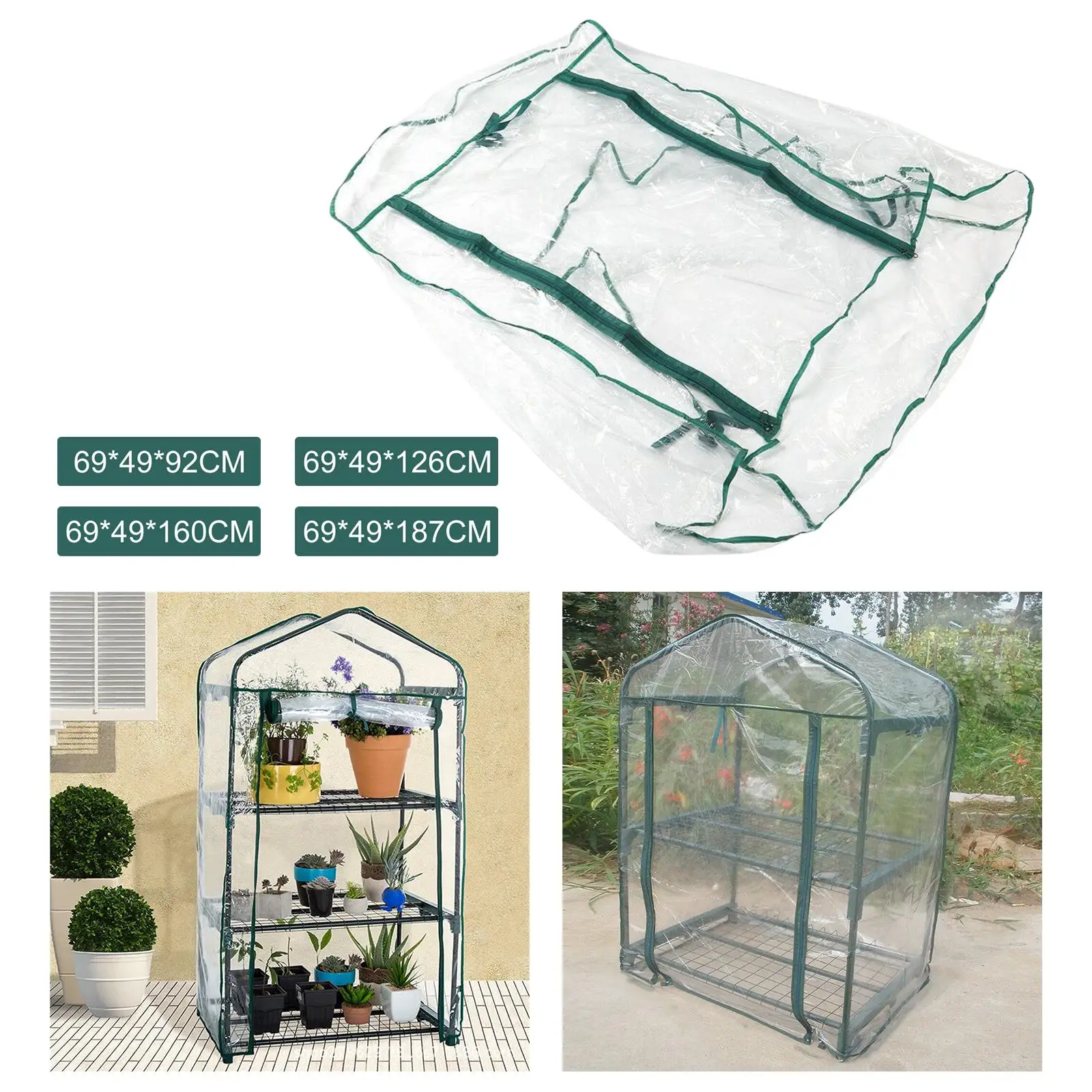 

Portable PVC Plant Greenhouse Cover, Cold Frost , Waterproof Plant Protective Cover for Vegetable Growing