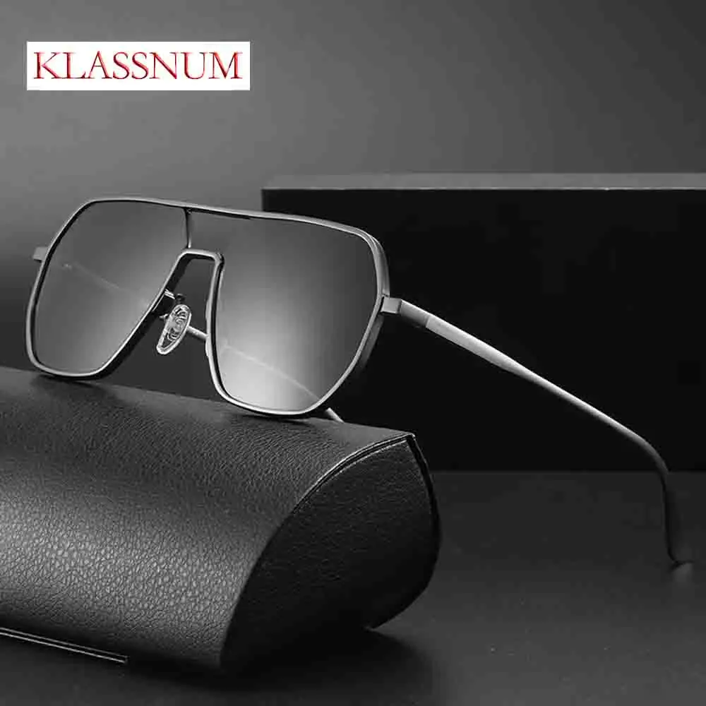 

KLASSNUM Men's polarized Sunglasses Woman Photochromism Metal Frame SunGlasses Night Driving Fishing Eyewear UV400 Oculos De Sol