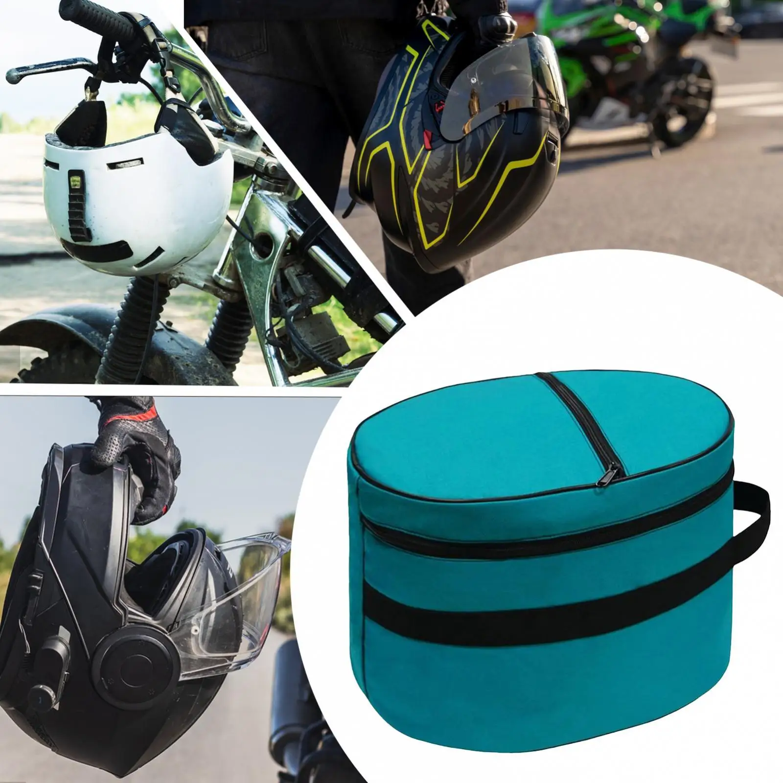 Sac de rangement pour casque, sac de rangement pour casque, grande capacité, mallette de transport universelle en tissu Oxford pour vélo, motoneige