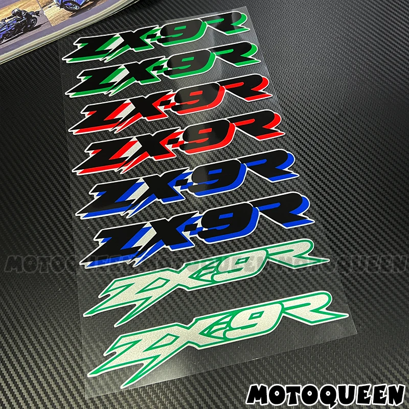 For Kawasaki ZX 7R 9R 12R ZX7R ZX9R ZX12R Sticker Motorcycle Wheel Rims Fuel Tank Pad Side Reflective Label Decals Stickers
