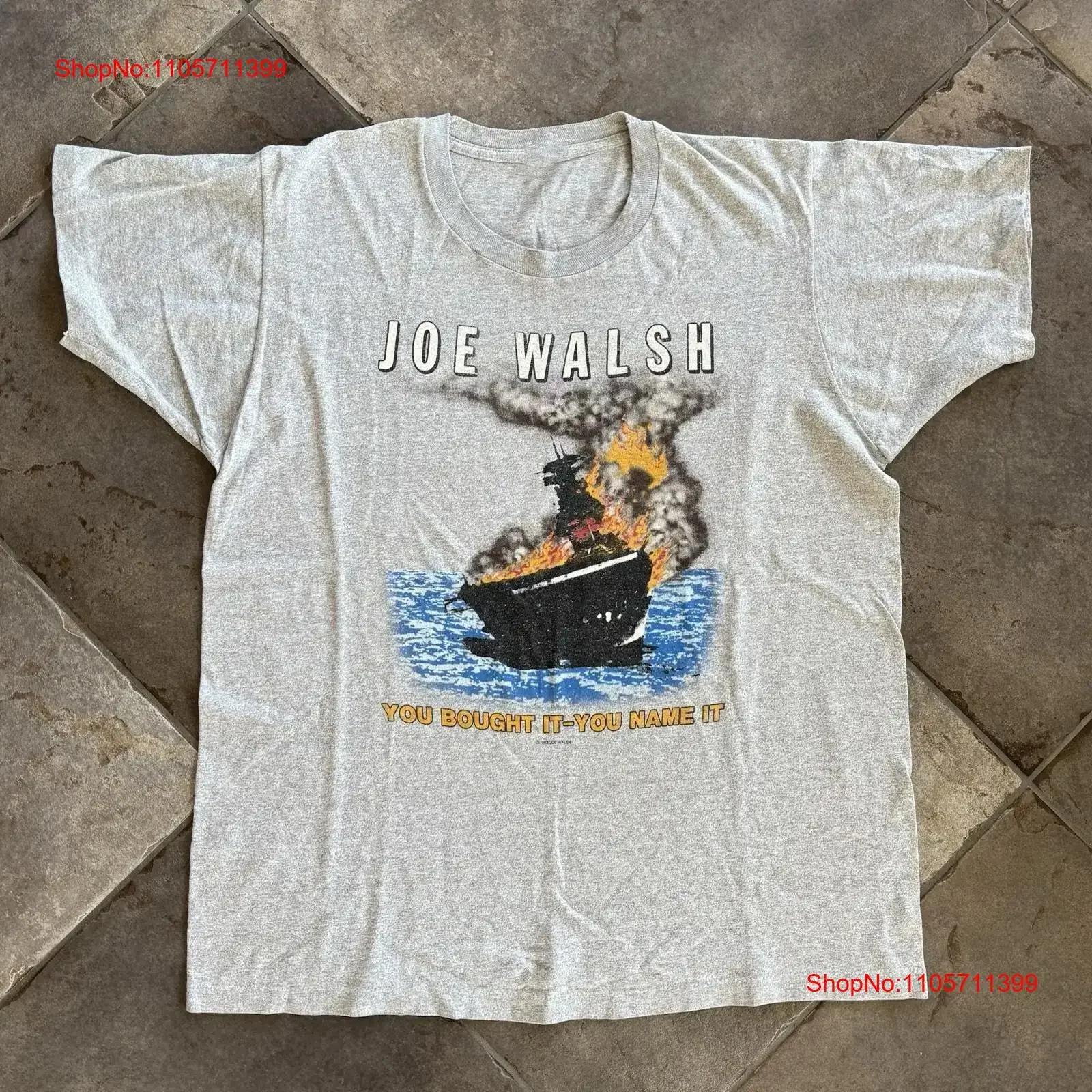 Vintage Joe Walsh You Bought It T shirt All Size S to 5XL long or short sleeves vintage Washed Breathable graphic Stylish