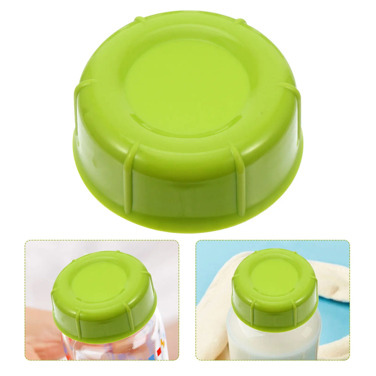

10Pcs Wide Milk Bottle Cap Sealing Lid Heat Resistant Keeping Breast Milk Bottle Cover Fresh-Keeping Cap