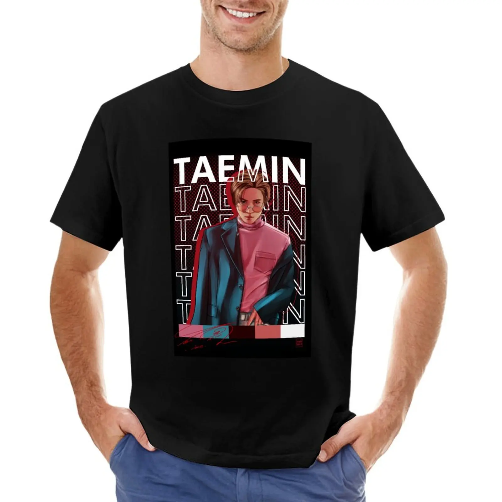 

LEE TAEMIN POSTER T-Shirt animal prinfor boys customizeds mens tall t shirts