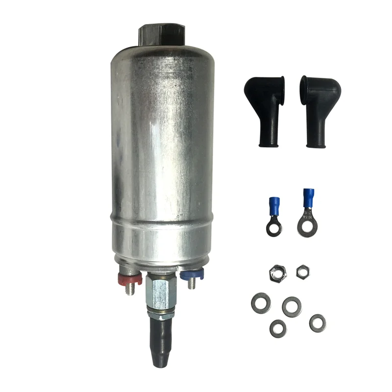 External Fuel Pump 0580 254 044 Poulor 400Lph Low Pressure Lift Fuel Pump for Racing with Pack