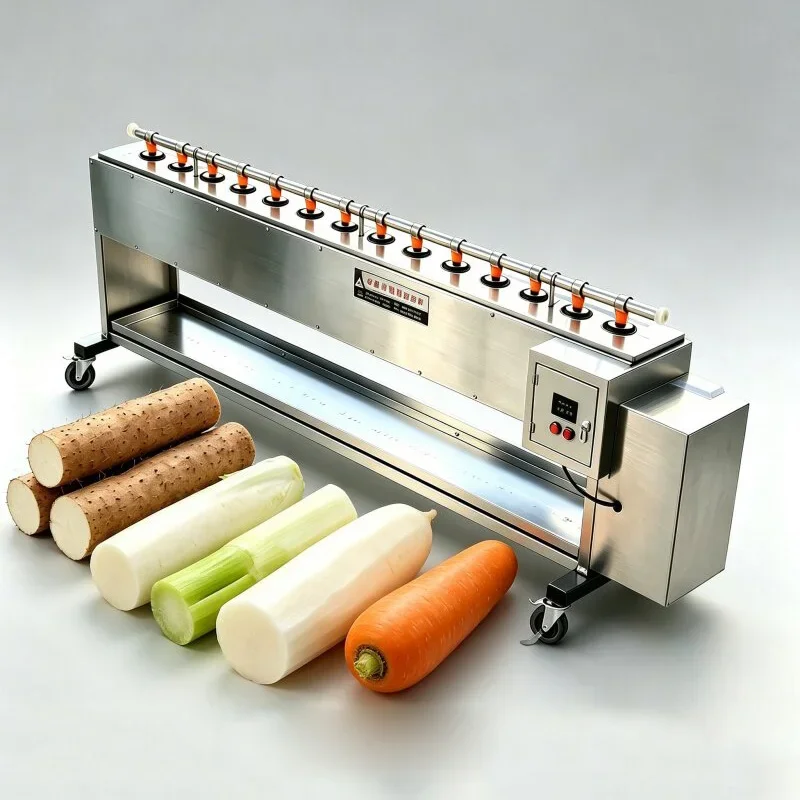 YF-30 Commercial Vegetable Peeler, Stainless Steel Carrot Washer, Lotus Root Peeler, One-Button Start/Stop, Multifun(Customized)