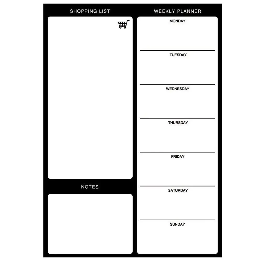 Stiker Magnetik Memo Notepad Rencana DAFTAR TUGAS Papan Tulis Magnetik Stiker Kulkas Daftar Belanjaan Rencana Kerja Perencana Minggu Jadwal