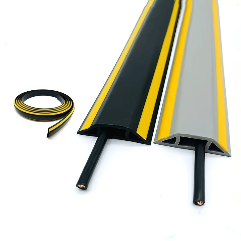 1PC Cable Channel Wide Exposed Wire Decorative Cable Channel Anti-Step Wear-Resistant Indoor Cable Management Trough