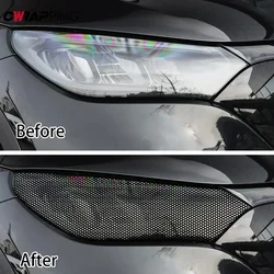 Car Tail Light Lamp Stickers One Way Perforated Film Self Adhesive Car Honeycomb Stickers PVC Decoration Wrap Film Sticker