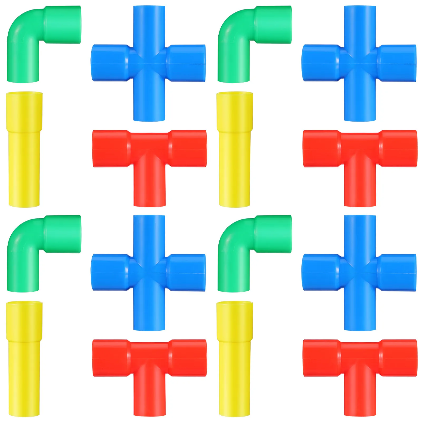 

1Set Plastic Pipe Blocks Kids Educational Early Learning Multi Colored Insert Pieces Creative Safe Development Gift