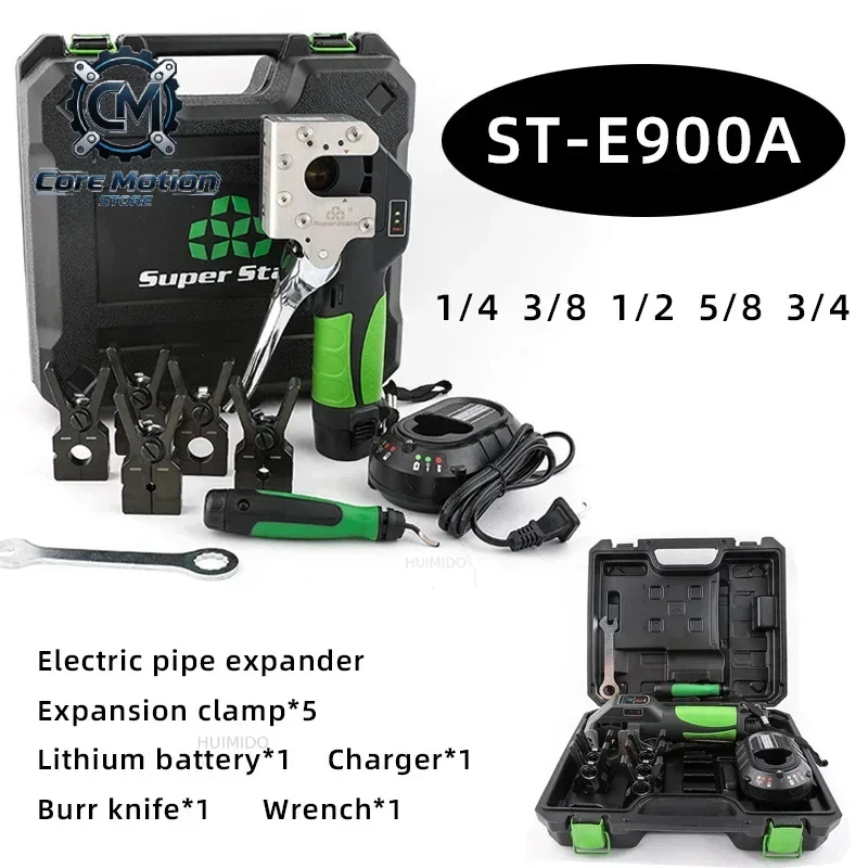 Copper Tube Electric Flaring Tool Kit Air Conditioner Refrigerator Lithium Battery Expander Fully Automatic ST-E900A