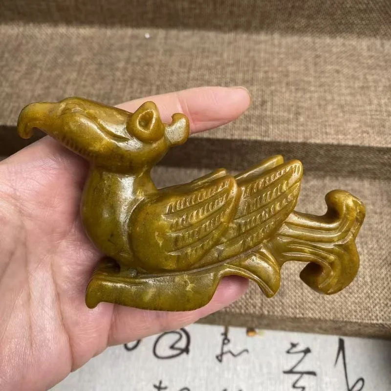 Crafts, Xiuyu Auspicious Beast Pixiu Hand-Held Ornaments, Jade Dragon Set Box, Manufacturer Wholesale Antique Imita
