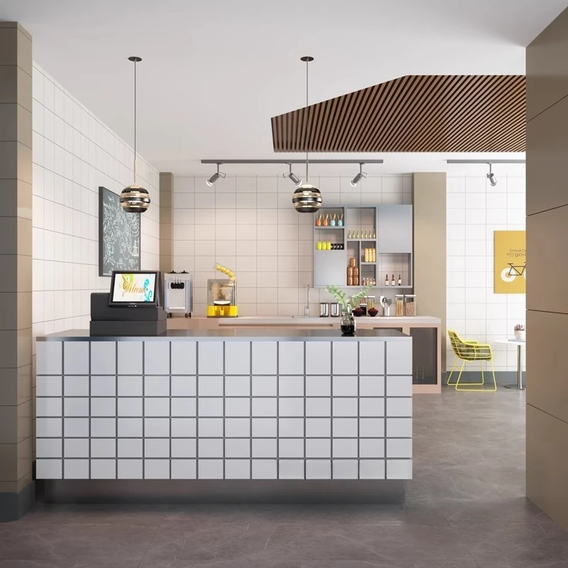 Counter Simple Modern Stainless Steel Front Desk Clothing Dessert Shop