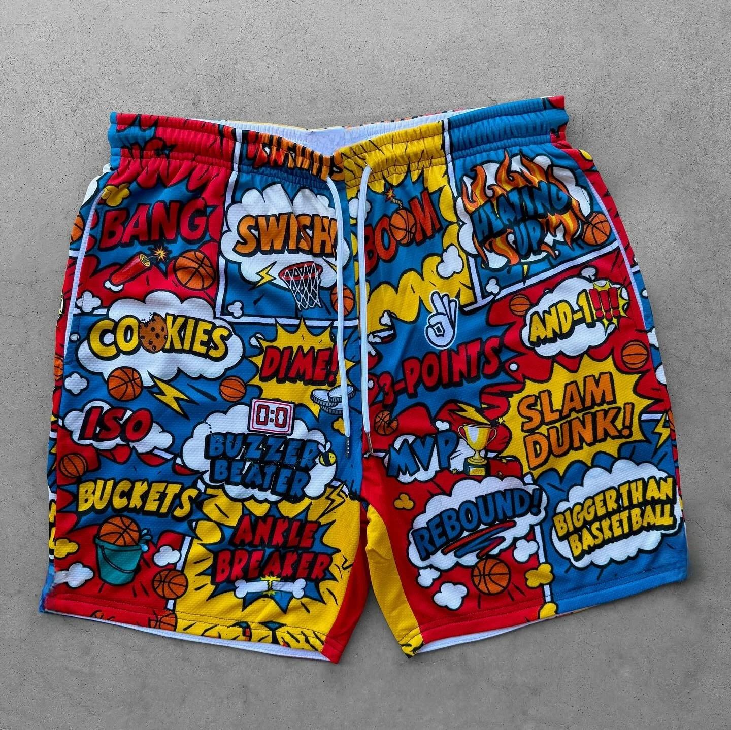 2026 New Basketball Comic 3D Printed Shorts Men's 