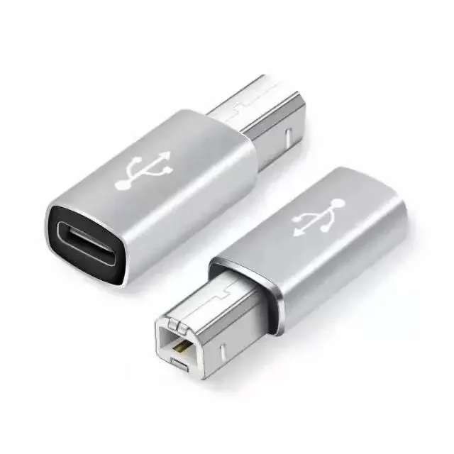 USB 3.1 نوع C أنثى إلى USB 2.0 B ميدي ذكر محول أداة إلكترونية محول USB-C للطابعة الماسح الضوئي البيانو HP