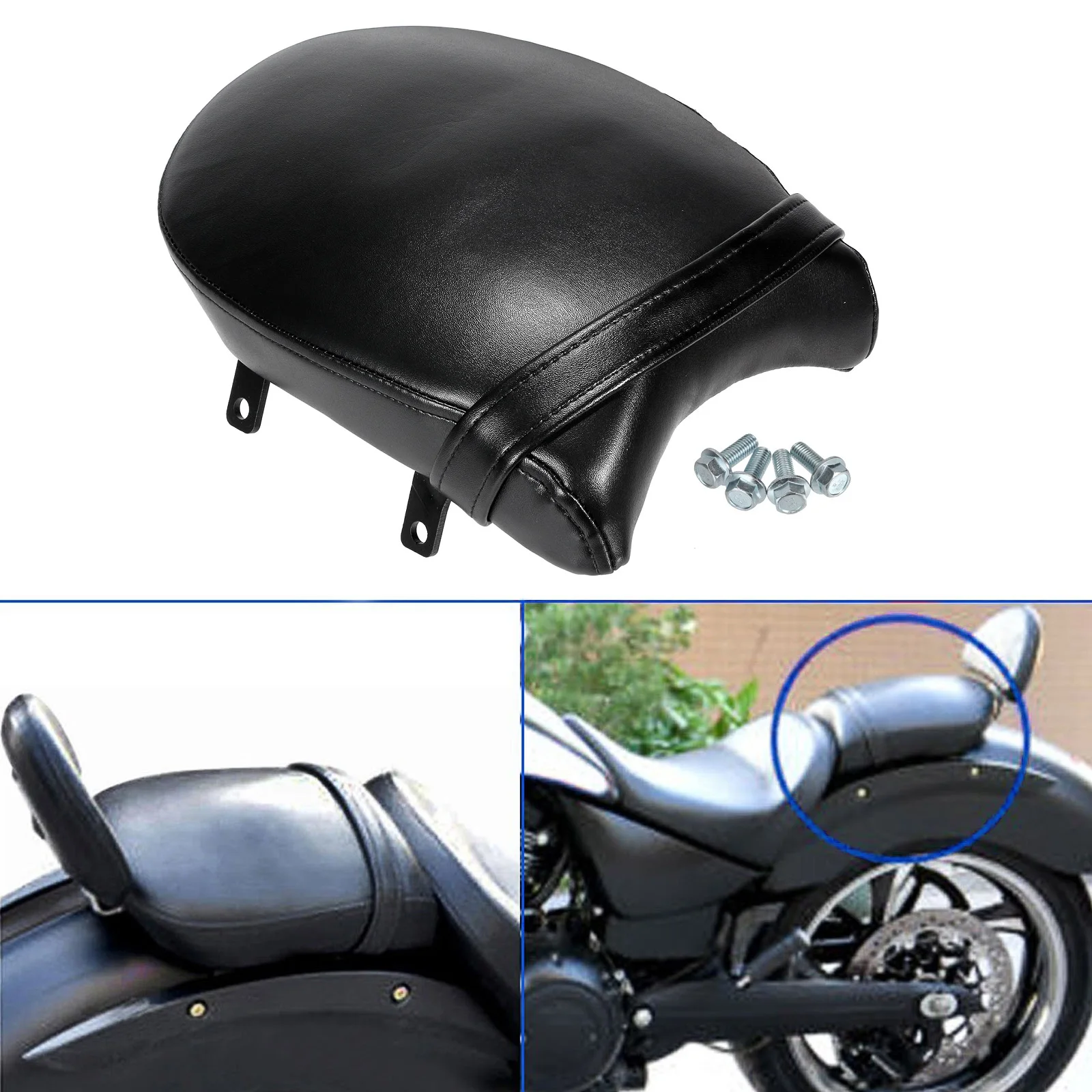 

Motorcycle Rear Seat Passenger Pillion Cushion Pad For Victory Boardwalk Gunner High Ball Kingpin 8 Ball Vegas 8 Ball