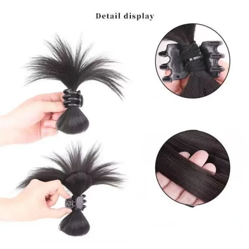 Wig Gripper Chicken Nest Balls Head Hairpin Head Chicken Nest Hair Claw Clip High Ponytail Grab Fountain Ponytail Headwear