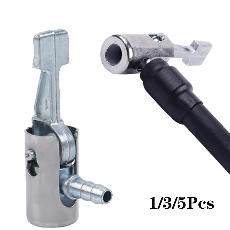 

1/3/5Pcs Bicycle Tire Inflator Valve Connector Metal Air Pump Hose Clip Nozzle Adapter Bike Accessories