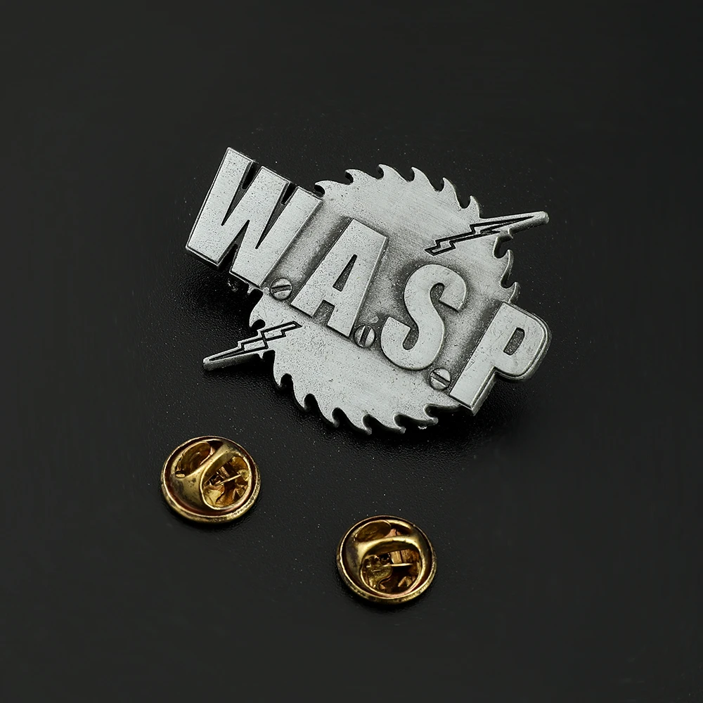 Stranger Pin Eddie Munson WASP Pins Badge Button Brooch for Backpacks and Jacket Vintage Jewelry Fans Gifts image 3
