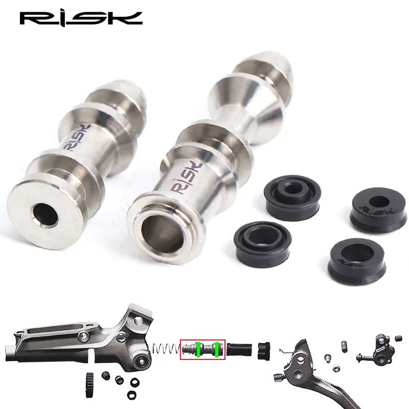 RISK Titanium SRAM Bicycle Brake Disc Lever Piston Repair Part with Rubber Ring for AVID Guide db5 Level R RS RSC All Series