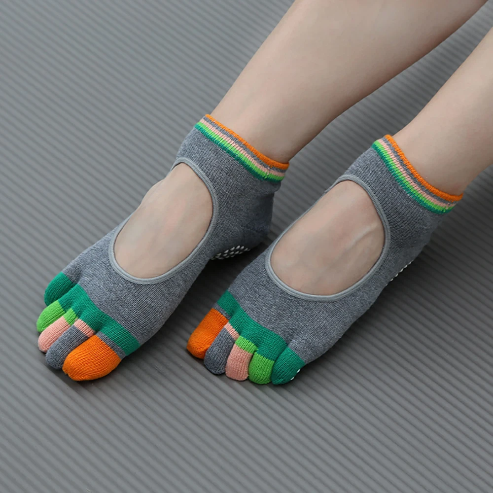 Colorful Five Finger Yoga Sock - Pilates Yoga Hose review and price
