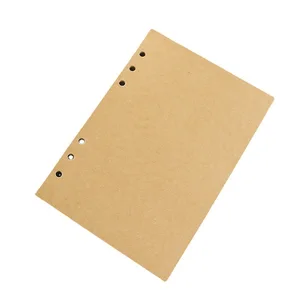 A5 A6 A7 Craft Leaf Lose Notebook Nachfüllspiralordner Innere Seite Blindende Linie Handwerksqualität im Papier Briefpapier 8 Hauptverkäufe dekoriertes Fichion -Blatt - №8