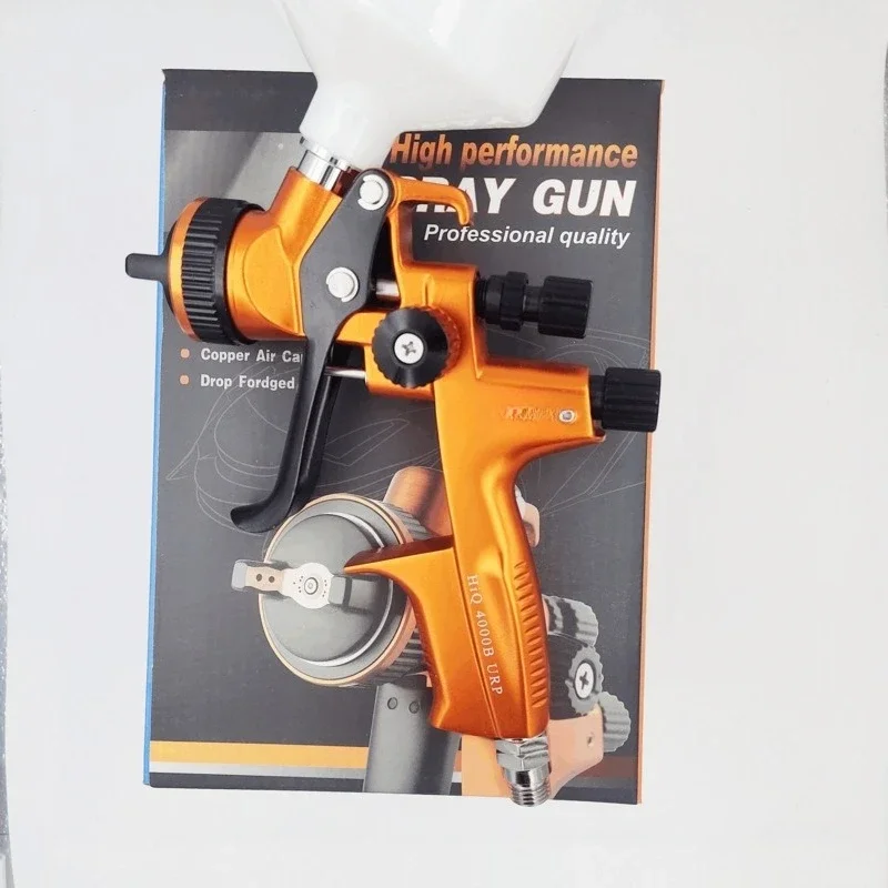 4000B Farbspritzpistole, Automotive-Möbelspritzpistole mit hoher Zerstäubung, 600 ml, pneumatisches Werkzeug