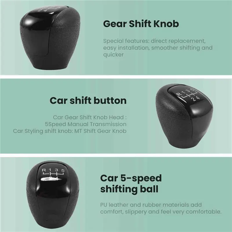 NEW HOT In Stock-5-Speed MT Gear Shift Knob For Buick Excelle Lacetti Nubira Daewoo 08-12 Shifter Ball Lever Pen POMO For Chevro