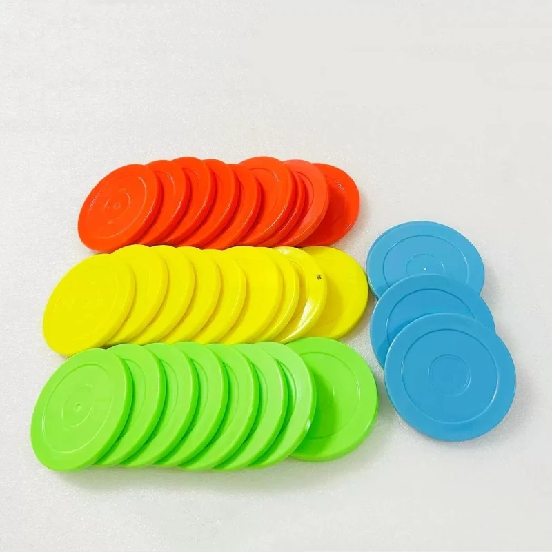

30pcs 51mm Straight Edge Thickened Air Hockey Puck for Game Room Arcade Table Hockey Replacement Puck Small Potato Hockey Puck