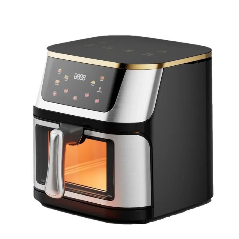 for Multifunctional Electric Fryer New Air Fryer 10L Stainless Steel Visual Large Capacity Electric Oven Touch Screen