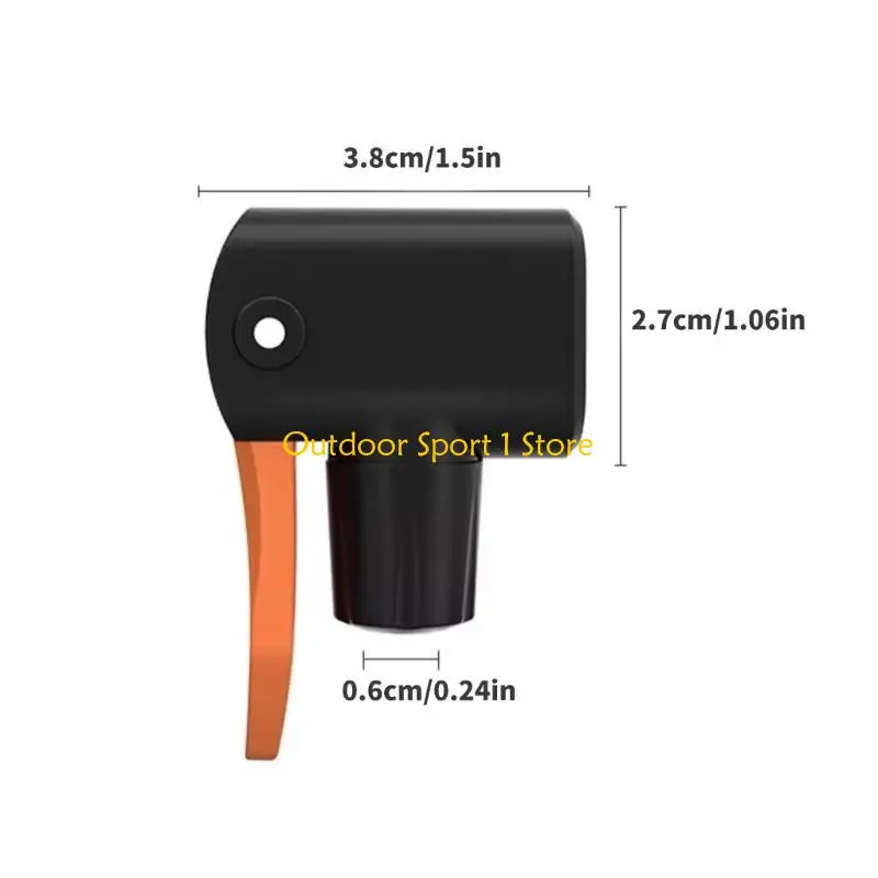 A0KA Road Bike Pump Nozzle Hose Adapter Valves Bicycles Valves Connector Double Head Pumping Parts Accessories Easy to Use view 6