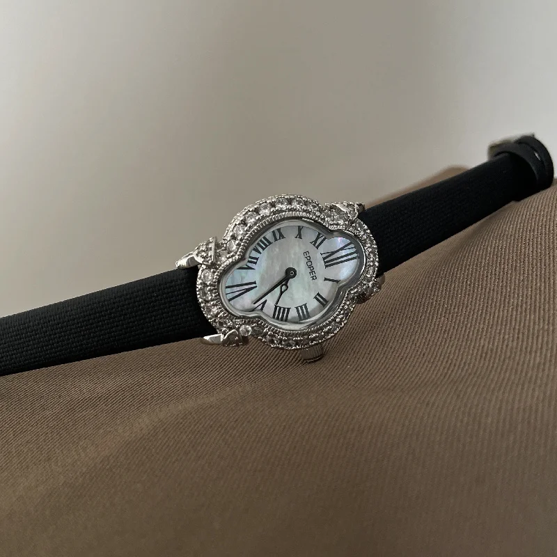 Vintage Minimalist Quartz Women's Watch Japanese Movement Roman Numerals Dial Leather Waterproof Ladies Watch relojes para mujer