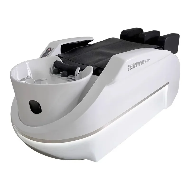 Automatic intelligent massage shampoo bed Electric lifting barber shop Water circulation fumigation head treatment bed