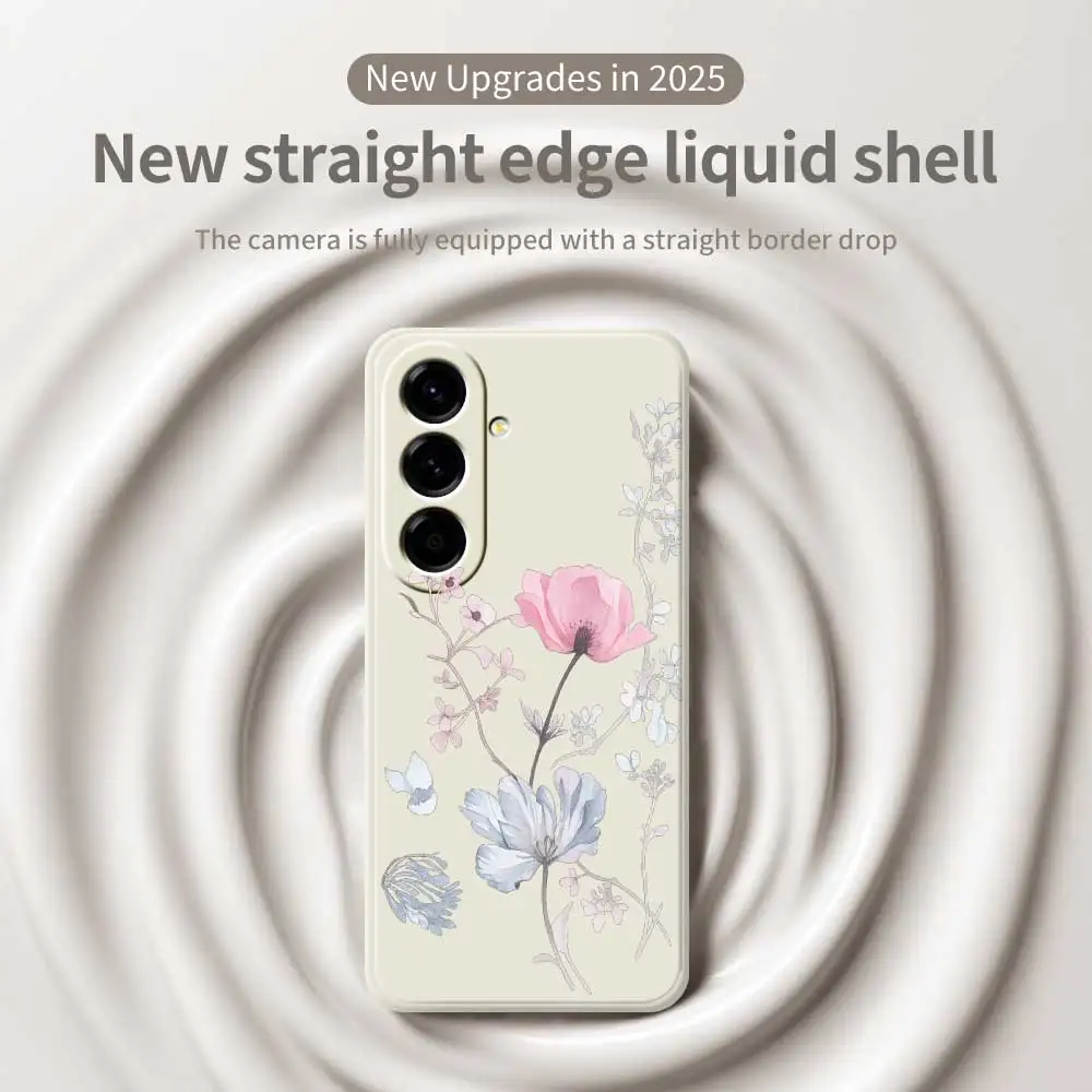 زهرة حافظة لهاتف سامسونج جالاكسي A56 A55 A54 A53 A52 4G 5G A36 A26 A16 A06 A35 A25 A15 A34 A24 A14 A33 A32 A23 A13 غطاء #5