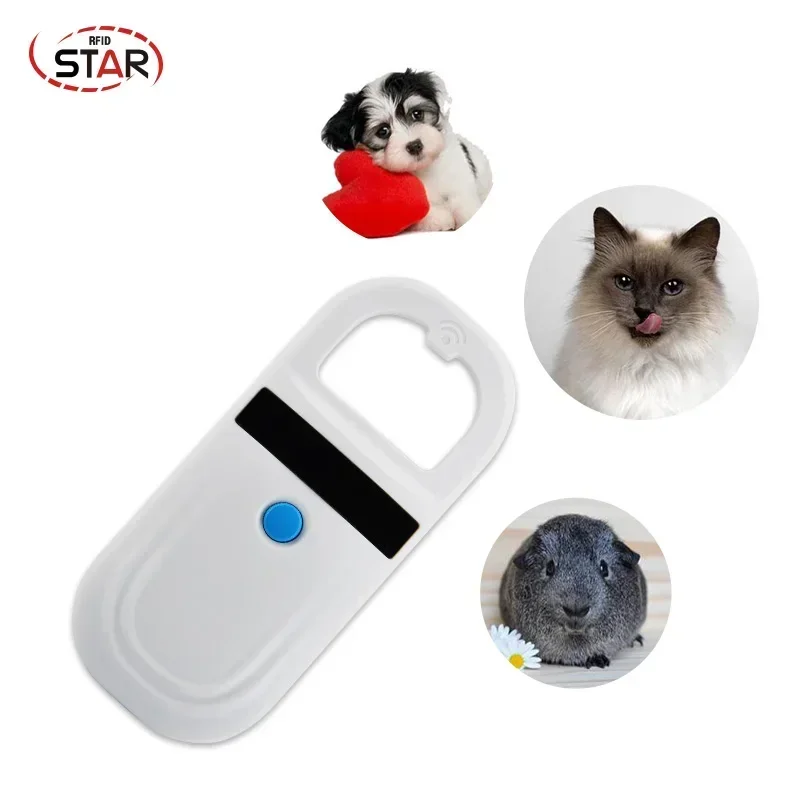 134,2 kHz Tier-RFID-Identifikation Haustier Katze Fisch Hund Kuh Schafe Leser EMID FDX-B ISO11784 11785 Mikrochip-Scanner Nur lesen
