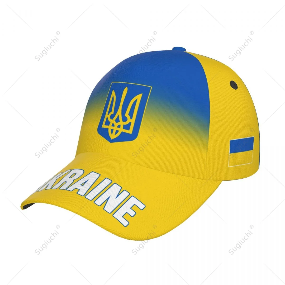 Unisex Baseball Cap Hat Ukraine Flag Gradient Color 3D Printing for Tennis Outdoor Bike Bicycle Golf Baseball Sports Fans